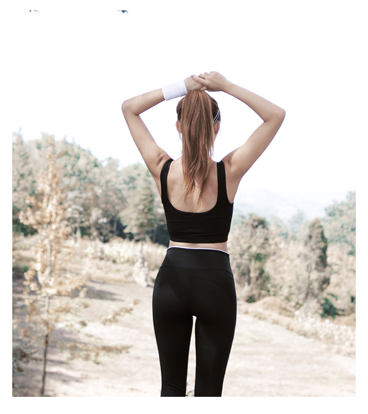 L RECNAVA vest thể thao nữ kiểu vest chạy chống sốc tập hợp đồ lót yoga tập thể dục cường độ cao áo bra adidas