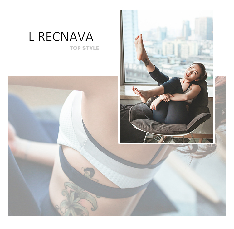 L RECNAVA đồ lót thể thao cường độ cao nữ hỗ trợ áo ngực thể thao chống sốc áo ngực nữ áo ngực không có vòng thép áo tank top gym