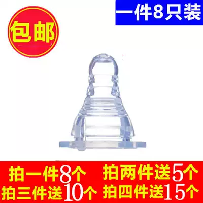 Eight standard wide-caliber pacifier soft breast milk real feeling anti-flatulence silicone baby pacifier round cross hole