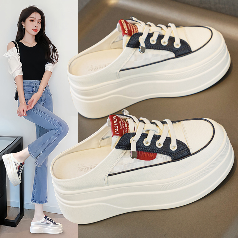 Women's Half-Slippers, Summer 2026 New Style, Thick-Soled, Closed-Toe, Outdoor Wear, Lazy Style, Super Popular, Stunning Summer Sandals