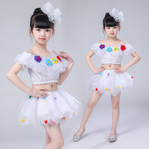 61 Children Act Out Girl Princess Dress Fluffy Dress Child Performance Clothing Dance Chorus Dress Dress Dress