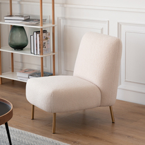 Nordic single fabric sofa small apartment living room simple modern balcony bedroom apartment sofa creative small sofa