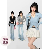 Барби тетя балет, вязание вязание, Женщина Ранняя весна Новое молоко платье, надевая пуповые жалюзи