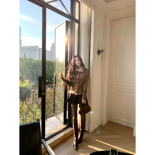 Barb Chill Цветное короткое пальто, бархатная куртка