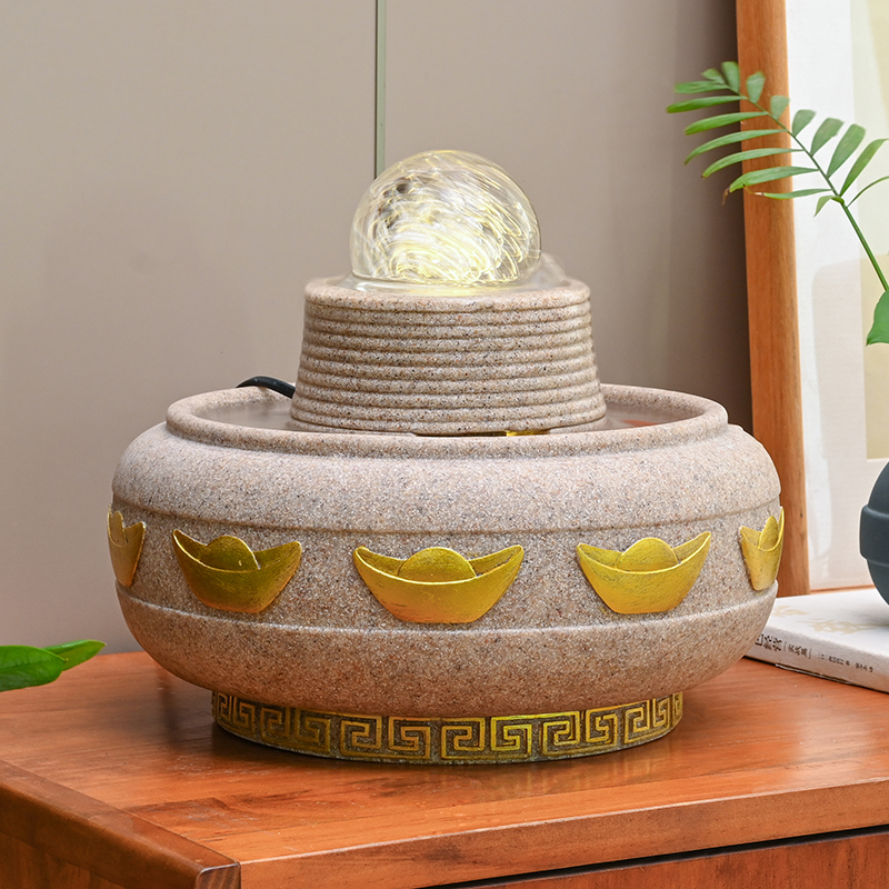 Fortune-Attracting Ornaments, Fish Tank with Circulating Water for Wealth, Feng Shui Wheel, Fortune-Turning Crystal Ball, Sandstone Fortune Ball, Flowing Water Fountain Fortune-Attracting Ornaments, Fish Tank with Circulating Water for Wealth, Feng Shui Wheel, Fortune-Turning Crystal Ball, Sandstone Fortune Ball, Flowing Water Fountain