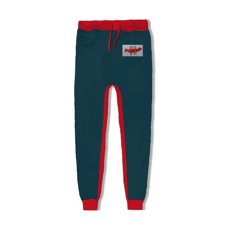 New Miles Morales Spider-Man Spring and Autumn Casual Pants Boys' Sports Cosplay Sweatpants