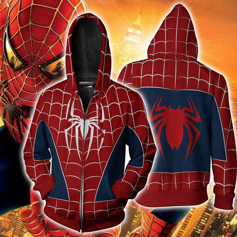2023 Marvel Superhero Style Remi Toby Spider-Man Miles Anime 3D Cosplay Hooded Sweatshirt 2023 Marvel Superhero Style Remi Toby Spider-Man Miles Anime 3D Cosplay Hooded Sweatshirt