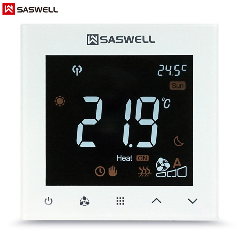 British Senwell SASWELL central air-conditioning floor heating thermostat two-in-one color screen mobile phone remote control
