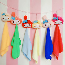 Merlotte Hanging Cute Bamboo Fiber Cartoon Rubbing Hand Towel Animal Hanging Hand Towel Baby Towel