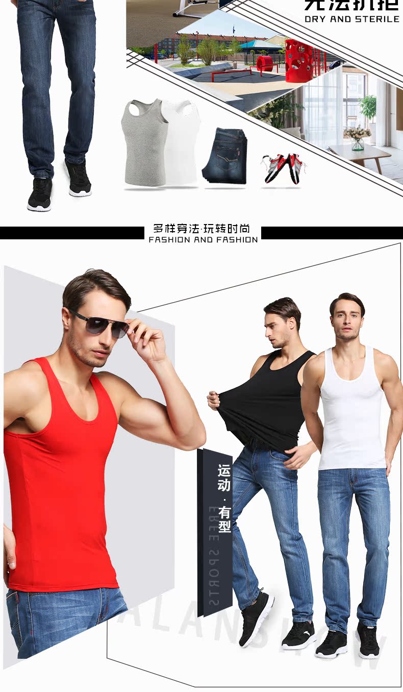 Của nam giới cha vest mùa hè bông mồ hôi thấm người lớn rào cản lỏng sling cộng với phân bón để tăng trung niên tuổi duy nhất màu đỏ