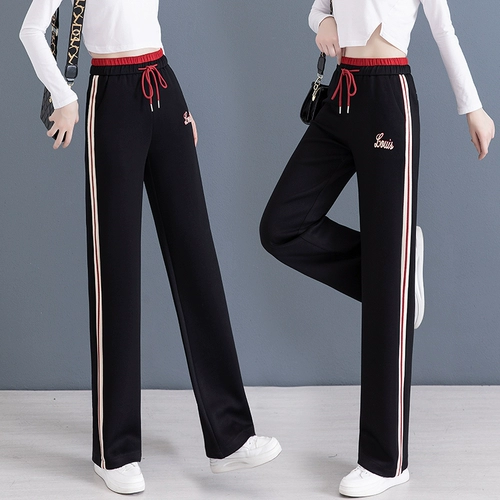 Спортивные осенние штаны для отдыха, коллекция 2023, свободный прямой крой