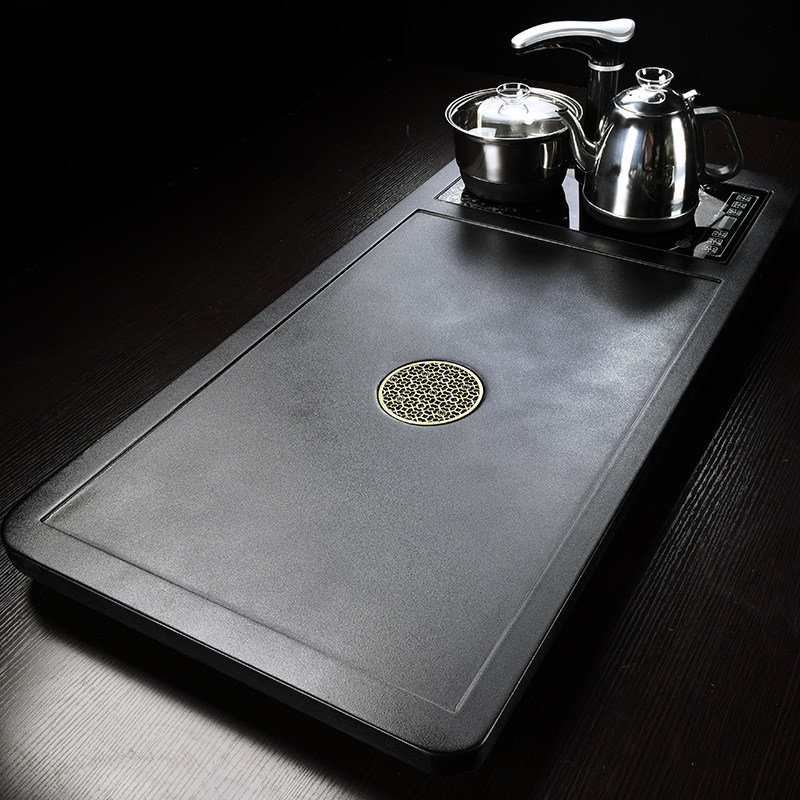 Solid wood tea plate automatic home-made tea furnace complete set of simple living room Kunfu tea set group large tea table tea sea