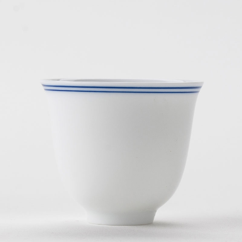 Repeatedly in inferior smooth celadon ceramic keller sample tea cup fat white porcelain cup kung fu tea tea cup, small cup