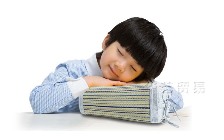 Thảm rơm 蔺 đơn gối ngủ vuông gối xe thắt lưng phong cách Nhật Bản chăm sóc sức khỏe giấc ngủ mùa hè mát mẻ gối thoáng khí - Gối gối nằm cho bé