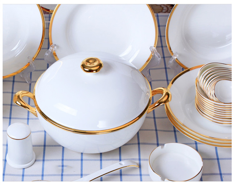 Ipads China tableware suit dish bowl sets jingdezhen dishes European - style key-2 luxury high - grade dishes suit household composition