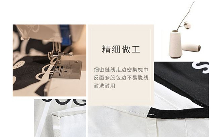 Beth shan han edition fashion bakery kitchen household porcelain in northern wind cloth art bust apron, black and white stripes