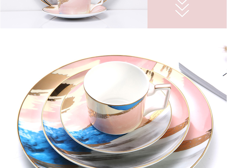 Nordic light much wind see ipads western household steak salad bowl plate disc ceramic creative suit clouds model