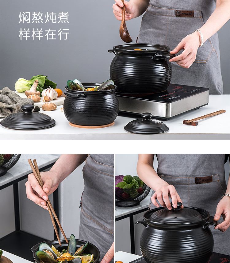 Ceramic casserole ltd. induction cooker stew pot soup kitchen'm gas general casserole tile soup rice casseroles stone bowl with rice