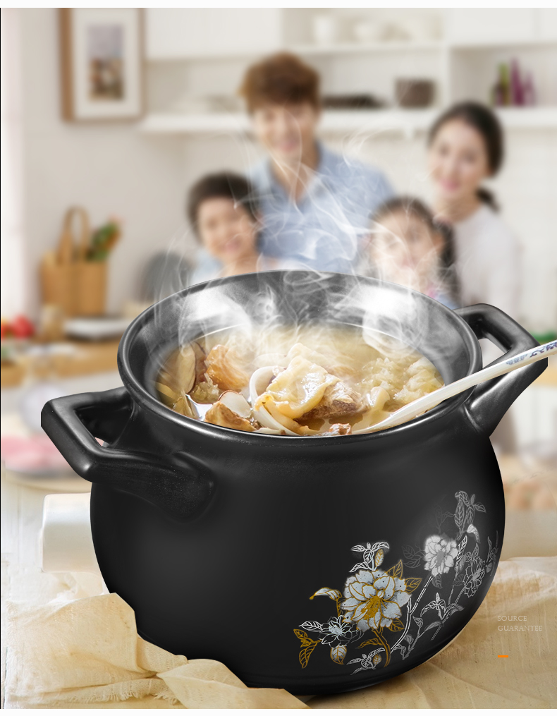 Casserole stew high - temperature crock soup pot small ceramic Casserole household flame gas pot soup pot soup pot