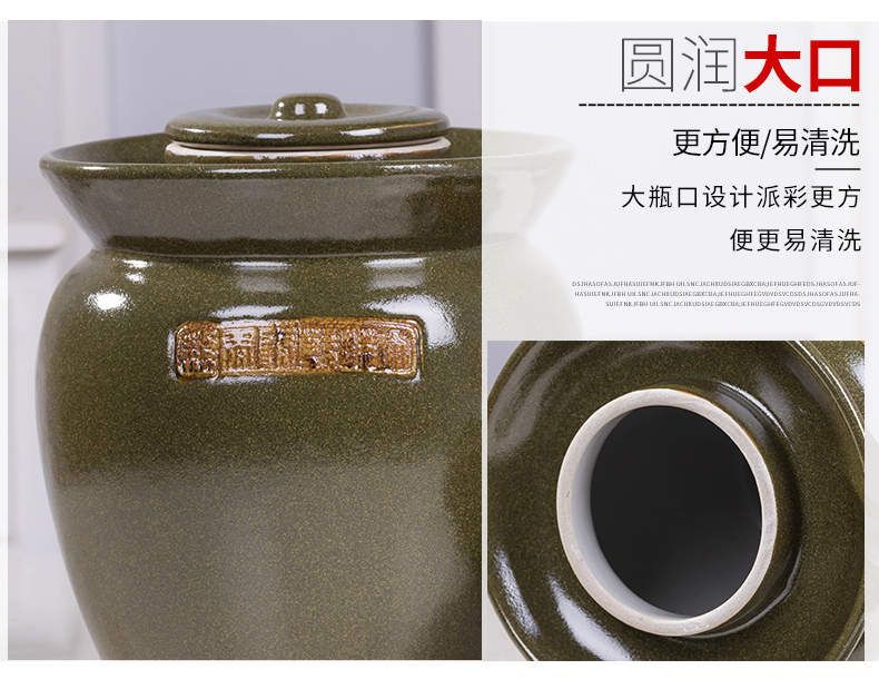 Sichuan pickle jar at the end of the size of jingdezhen ceramics thickening tea dense eggs home kitchen storage pickle jar