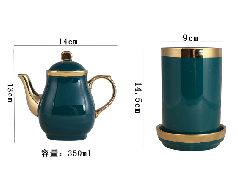 Emerald flavor pot three - piece combination with ceramic jar with cover household kitchen single run condiment jar