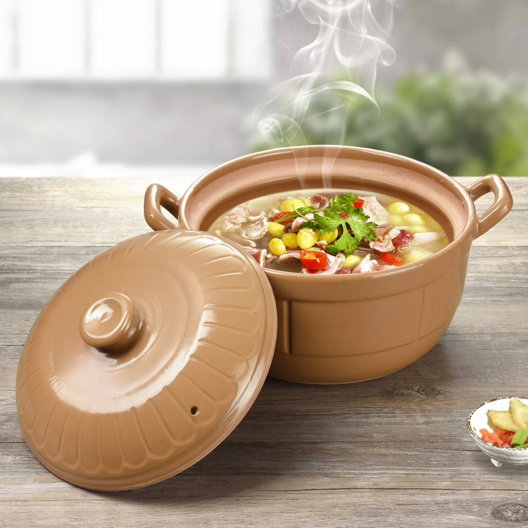 The An earthenware pot soup stew household gas flame ceramic casserole gas buner for high temperature resistant soup pot cooking porridge boil soup