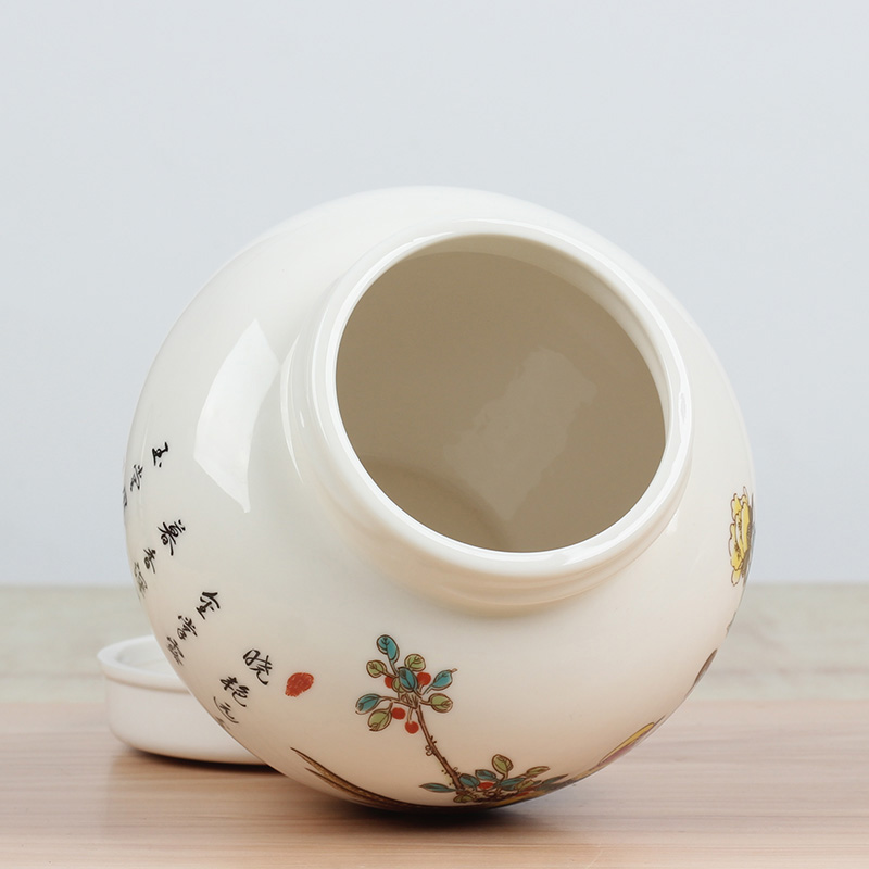 As The kitchen household ceramics with cover high temperature resistant chilli oil jar jar of honey pot cooking oil tank storage tank