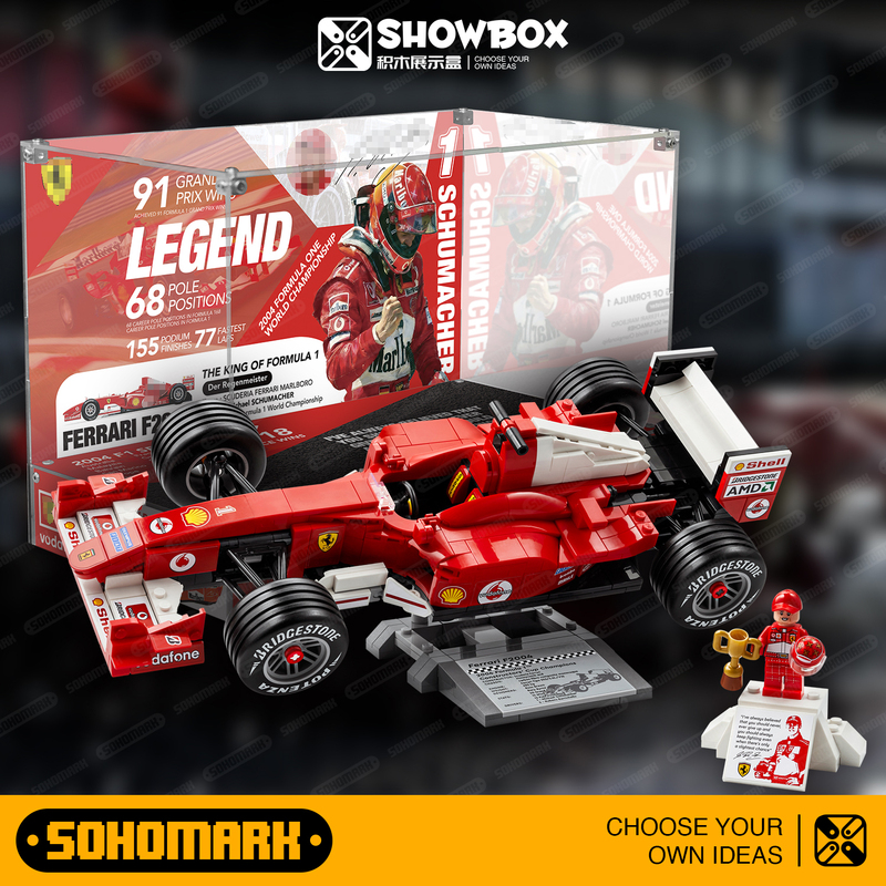Tifosi F2004 Assembly Display Box Is Suitable for the New 11375 Ferrari F1 Racing Car