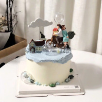 Chair couple Valentines Day cake decoration birthday cake baking dessert decoration decoration