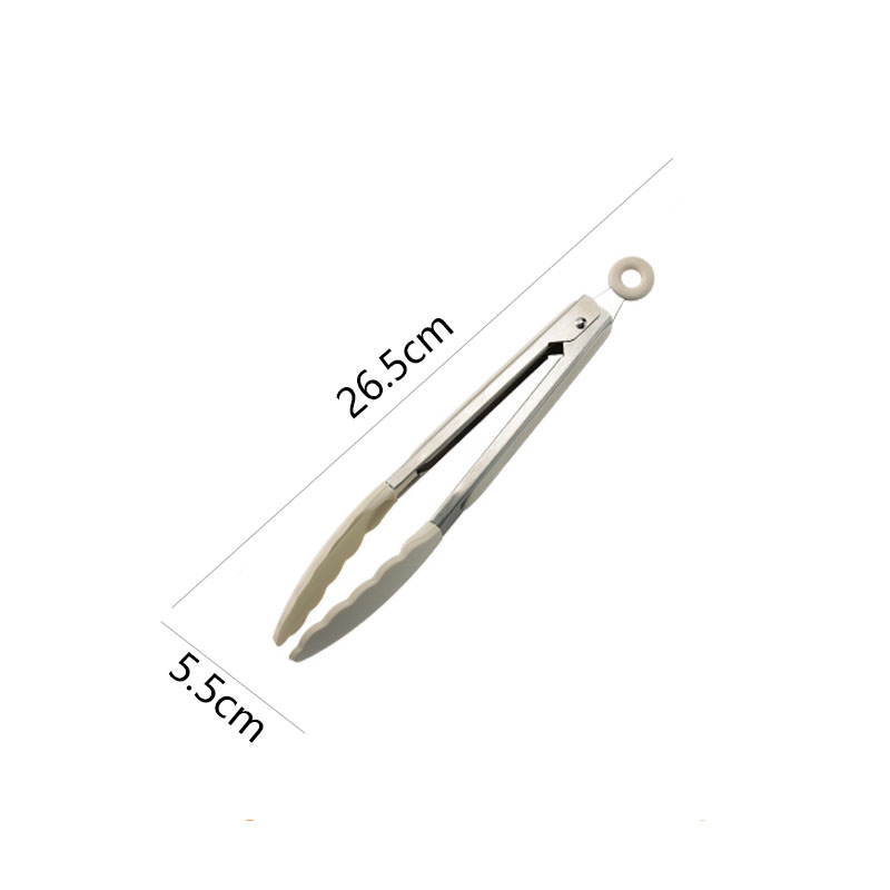 Food Clipwhite silica gel Spatula a soup spoon Spoon household Kitchenware Stir fry non-stick cookware Pan Shovel Wooden handle Shovel spoon suit