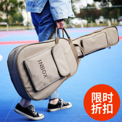 inbox ນັກຮຽນ 39, 40 ນິ້ວ, 41, 42 ນິ້ວ classical folk acoustic guitar backpack shoulder bag thickened shockproof and waterproof