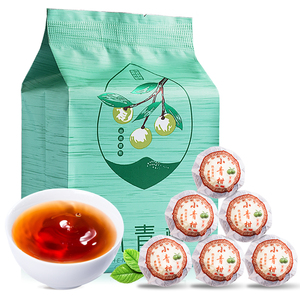 5.9元包邮 木冠 新会小青柑普洱茶50g 约5~6颗