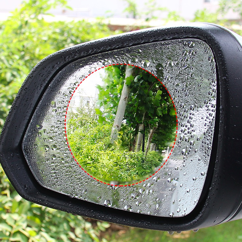 汽车后视镜防雨贴膜防雾膜倒车反光镜雨天车玻璃雨水防水专用镜子