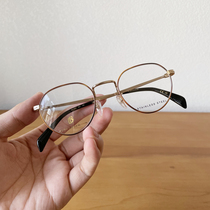 British designer Glasses Small Crowdsourced irregular round small frame Womens hand frame Mens myopia game-proof Blu-ray