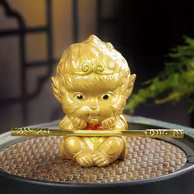 Hot water color-changing tea pet boutique can raise Monkey King Zen gift decoration decoration tea play tea table tea set accessories