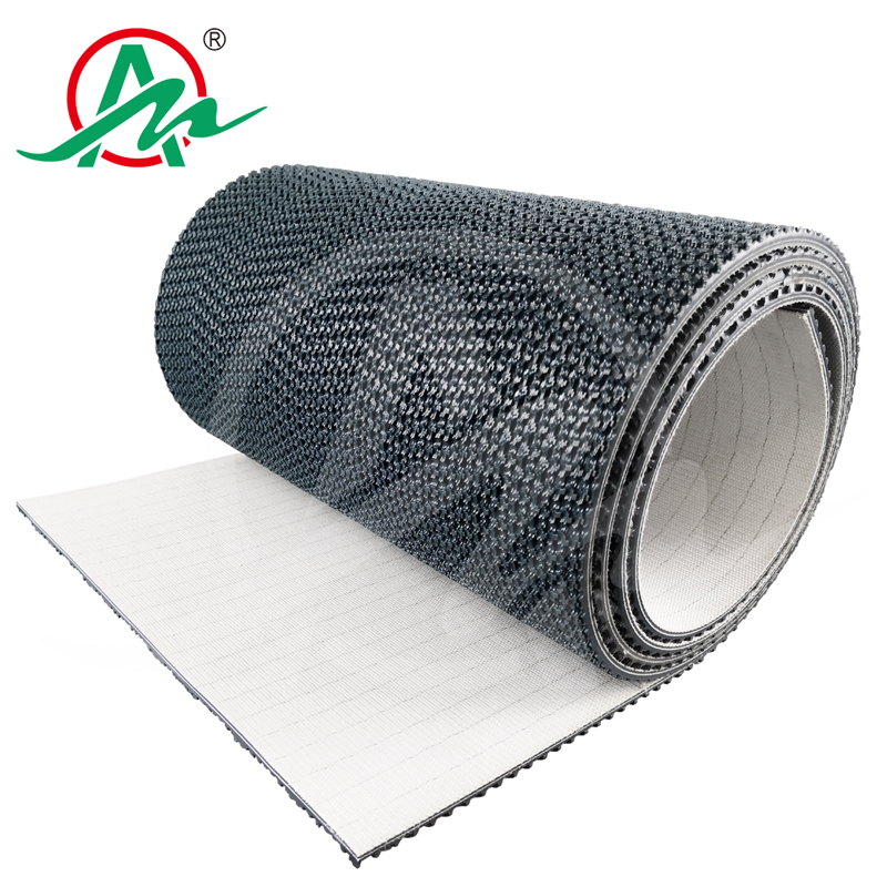Foshan Aimai industrial belt manufacturer pvc dark green light circular conveyor line pattern conveyor belt