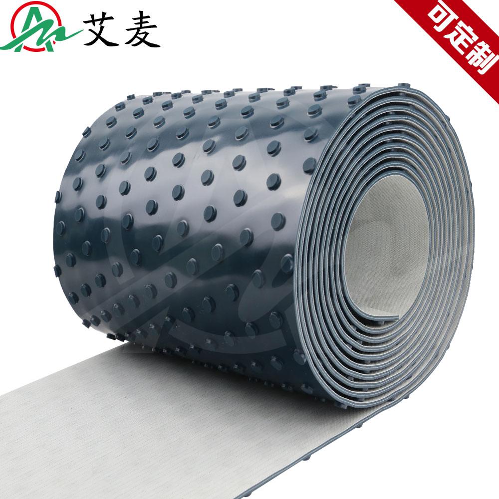 Aimai industrial belt factory direct sales custom-made pattern light ring transmission pvc dark green round nail belt