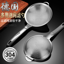 304 stainless steel leaking spoons fine mesh leaking filter soy milk with hot pot spoons Chinese medicine children juice filter screen spoons