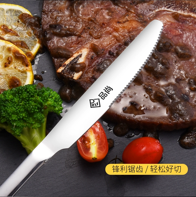 Thép không gỉ châu Âu Bộ đồ ăn phương Tây bít tết dao kéo phù hợp với ba mảnh Bộ dao dày của phương Tây và nĩa hai mảnh - Đồ ăn tối khay đựng thức ăn