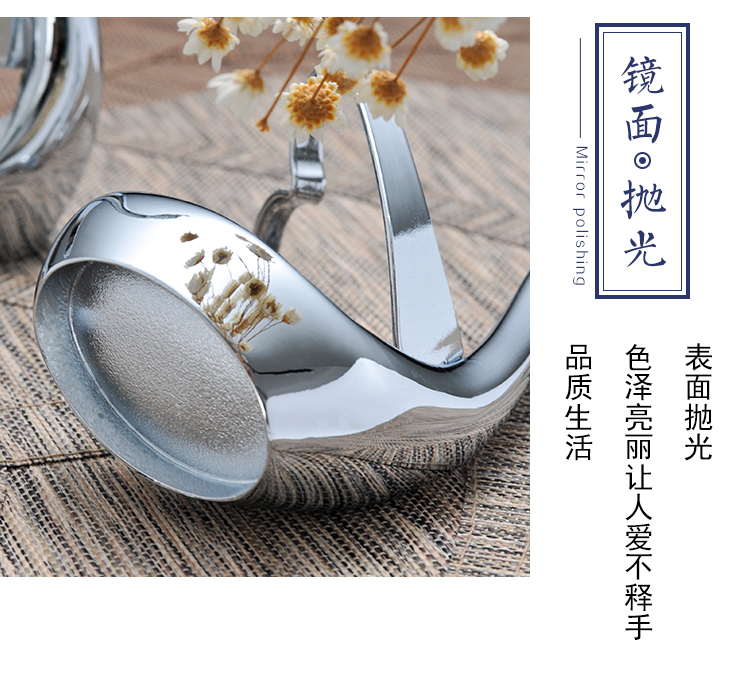 Thép không gỉ 304 sáng tạo trái cây ngã ba bánh trung thu ngã ba muỗng cà phê đặt ghế thiên nga - Đồ ăn tối dĩa nhựa