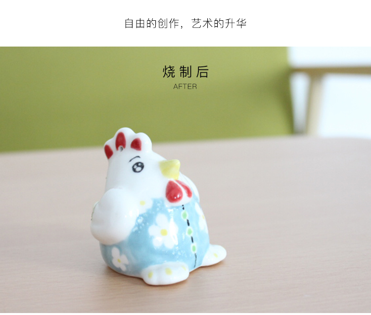 Element billet chicken fengling pottery bar would ceramic material Element grey coloured drawing or pattern