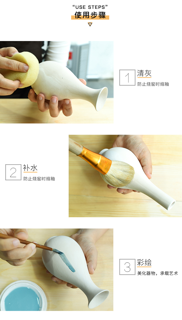 Ceramic art paintings, billet turn 50 Ceramic koubei semi - finished drawing tool Ceramic art would materials