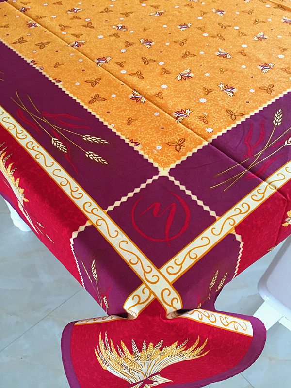 Export European and American tablecloth autumn wheat franc autumn European cloth decoration cloth handmade cloth printed tea cloth