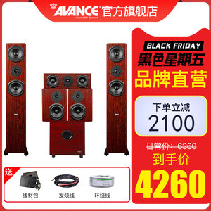 AVANCE V2丹麦皇冠家庭影院音响套装家用客厅5.1环绕木质音箱套装