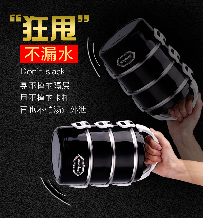 hop com cam dien Thép không gỉ cách nhiệt 304 hộp ăn trưa sinh viên ăn trưa có nắp căng tin Hàn Quốc đơn giản dành cho người lớn bộ hộp cơm giữ nhiệt lock&lock easy carry 2l lhc8039