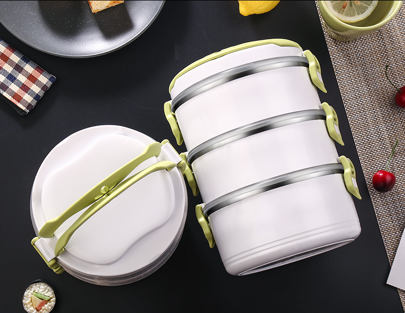 hop com cam dien Thép không gỉ cách nhiệt 304 hộp ăn trưa sinh viên ăn trưa có nắp căng tin Hàn Quốc đơn giản dành cho người lớn bộ hộp cơm giữ nhiệt lock&lock easy carry 2l lhc8039