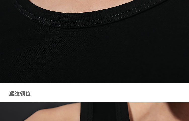 Mercerized modal vest nam đen bó sát xu hướng không tay vest thể thao thể thao đáy vest vest mồ hôi - Lót áo thun 3 lỗ nam