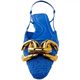 Blue single shoes women's ZA women's shoes Muller shoes all-match fashion fairy toe sandals buckle fashion sandals women