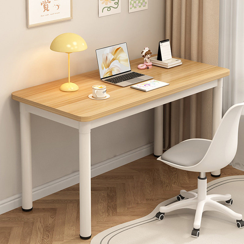 Desk for Students, Home Writing Desk, Simple Makeup Table, Bedroom Study Desk, Small Apartment Computer Desk with Round Legs Desk for Students, Home Writing Desk, Simple Makeup Table, Bedroom Study Desk, Small Apartment Computer Desk with Round Legs