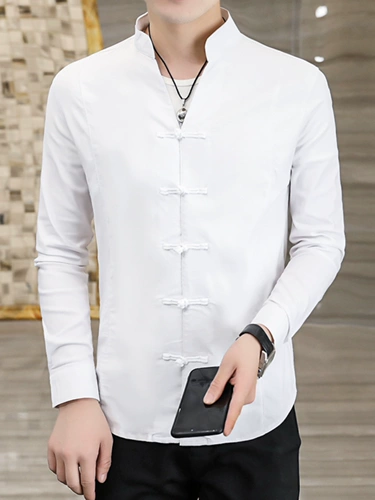 Весенняя осенняя тонкая куртка, китайский стиль, облегающий крой